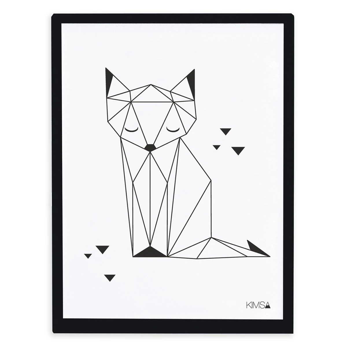 Affiche Encadrée Renard ORIGAMI 1 Affiche Encadrée Renard ORIGAMI