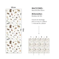 Papier Peint Enfant Motif Abécédaire Forêt NORWOOD -Lilipinso Déco Soldes Boutique 159e4f408ffa9c2e436766dd39059e39