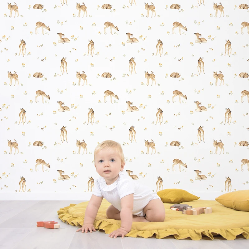 Papier Peint Faons Oh Deer ! 2 Papier Peint Faons Oh Deer ! – Image 2