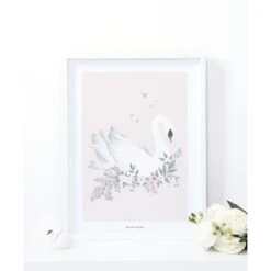 Affiche Cygne Style Romantique GRACE -Lilipinso Déco Soldes Boutique 212eacb6abc306e8f08ea07f3726a489