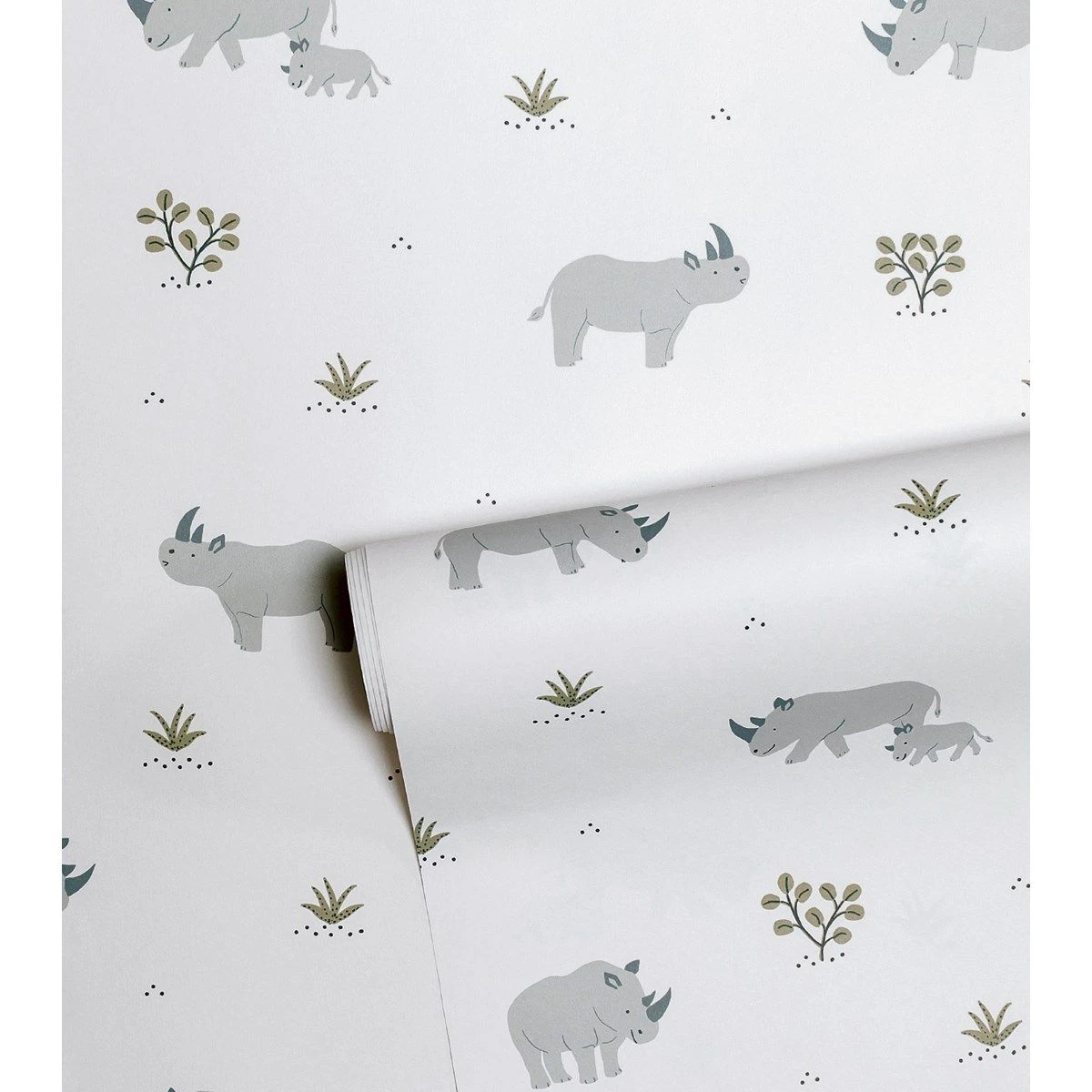 Papier Peint Intissé Les Rhinocéros TANZANIA 3 Papier Peint Intissé Les Rhinocéros TANZANIA – Image 3