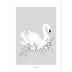 Affiche Cygne Style Romantique GRACE