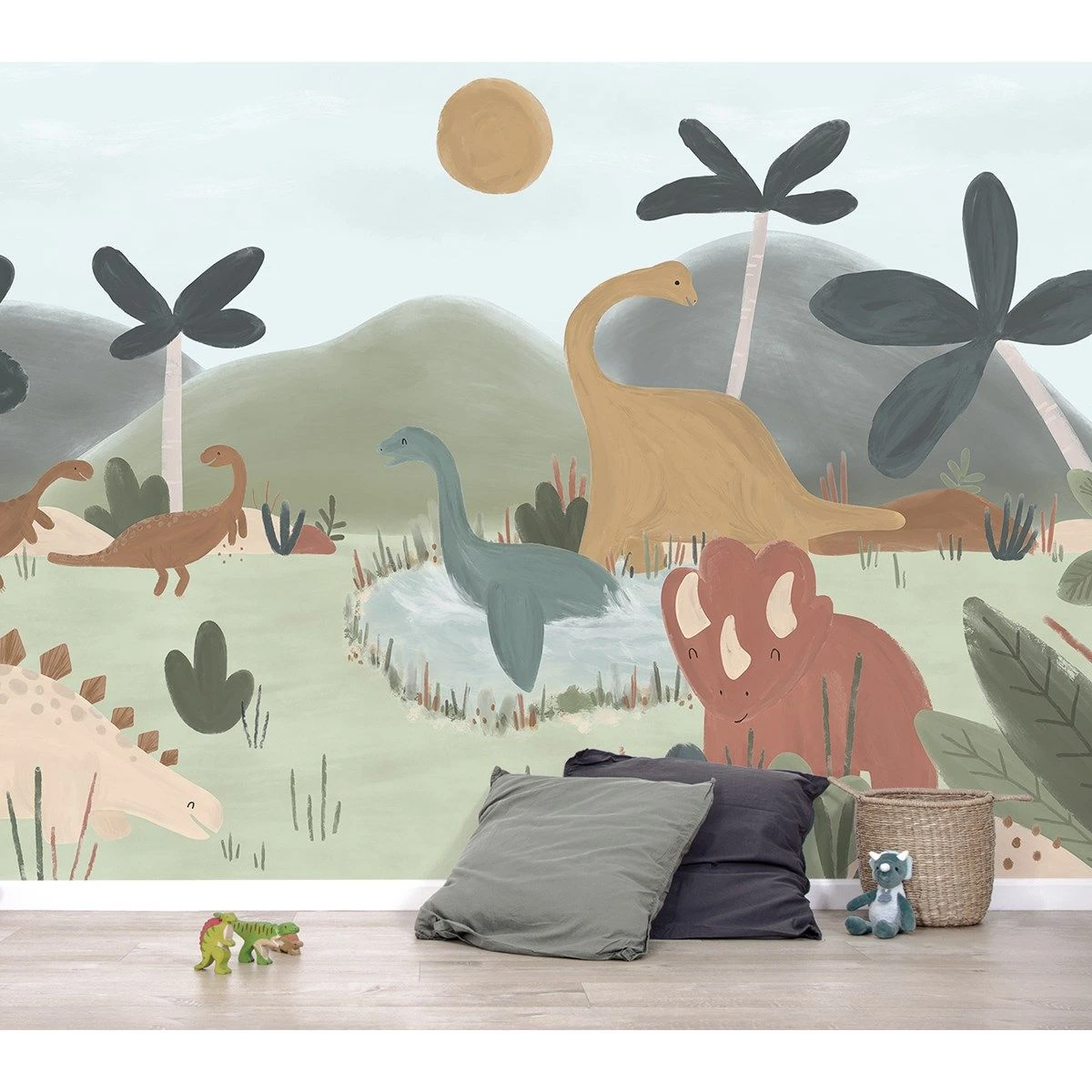 Papier Peint Panoramique Dinosaures Cool SUNNY 1 Papier Peint Panoramique Dinosaures Cool SUNNY