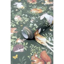 Papier Peint Animaux En Forêt FOREST -Lilipinso Déco Soldes Boutique 37010a8f390fa8f1fa6fd8f5e7164f7d
