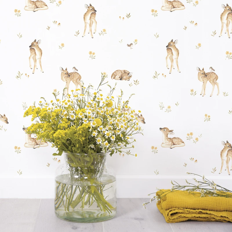 Papier Peint Faons Oh Deer ! 4 Papier Peint Faons Oh Deer ! – Image 4