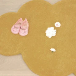 Tapis Nuage En Coton Jaune Moutarde (67 X 100 Cm) -Lilipinso Déco Soldes Boutique 4 4