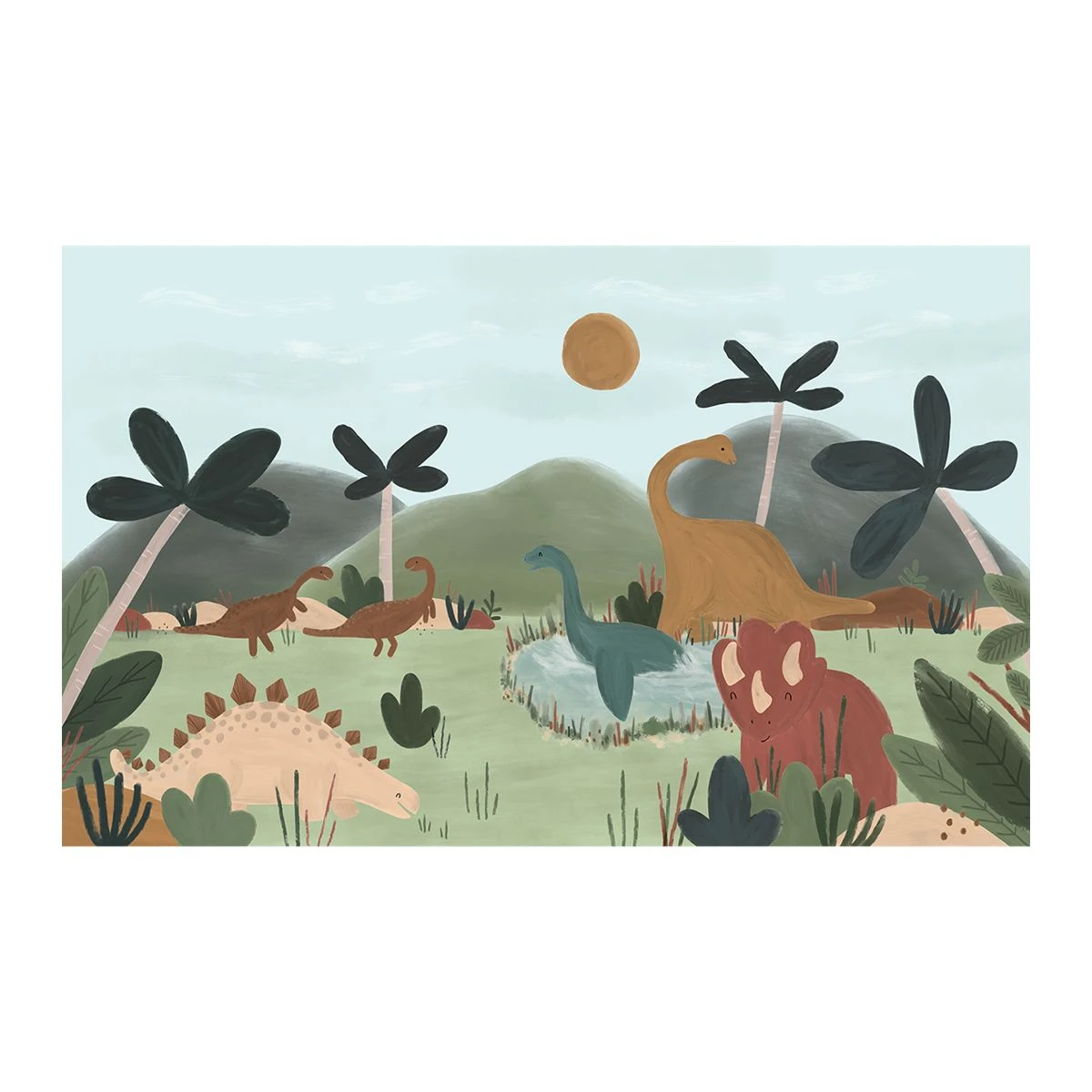 Papier Peint Panoramique Dinosaures Cool SUNNY 2 Papier Peint Panoramique Dinosaures Cool SUNNY – Image 2