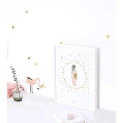 Affiche Encadrée Plume Et étoiles FLAMINGO -Lilipinso Déco Soldes Boutique 50cacd540b738ba42a924075281e1d75