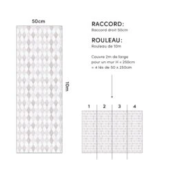 Papier Peint Enfant Motif Harlequin SELENE -Lilipinso Déco Soldes Boutique 6a045f85c433fe493deff8a334d37759