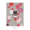 Affiche Chat Et Fleurs MILLY