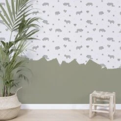 Papier Peint Intissé Les Rhinocéros TANZANIA
