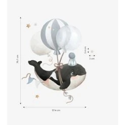 Grand Sticker Orque Et Ballons SELENE -Lilipinso Déco Soldes Boutique 70b3db62cc3ce01c1a3d64acee15937e