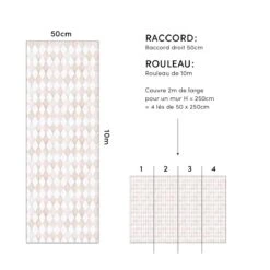 Papier Peint Enfant Motif Harlequin SELENE -Lilipinso Déco Soldes Boutique 75550af4b61b63be2971c6035e081b8f