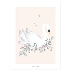 Affiche Cygne Style Romantique GRACE -Lilipinso Déco Soldes Boutique 777b30a229744d656d0585cbbb52c78e