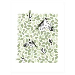 Affiche Zèbre HIDE AND SEEK