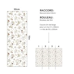 Papier Peint Enfant Motif Douces Fleurs LILYDALE -Lilipinso Déco Soldes Boutique 78551f6f955e13b481a1a8ac6c86da83