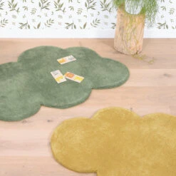Tapis Nuage En Coton Jaune Moutarde (67 X 100 Cm) -Lilipinso Déco Soldes Boutique 8