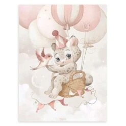 Affiche Enfant Guépard Dans Les Airs SELENE