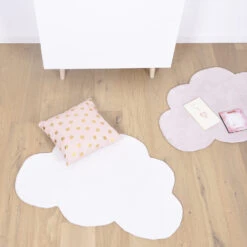 Tapis Nuage En Coton Blanc (67 X 100 Cm) -Lilipinso Déco Soldes Boutique 9 1