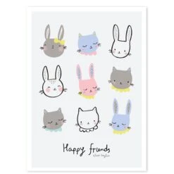 Lot D'affiches Chats HAPPY CLOUDS -Lilipinso Déco Soldes Boutique 9629a3c104bd16e82a71409da4745d6e