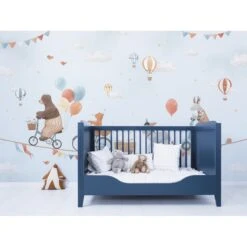 Papier Peint Panoramique Animaux Et Ballons GENTLE FRIENDS