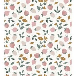 Papier Peint Enfant Motif Fraises LOUISE