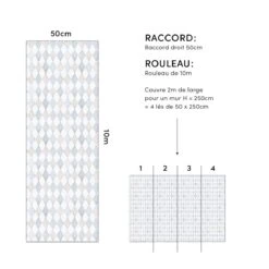 Papier Peint Enfant Motif Harlequin SELENE -Lilipinso Déco Soldes Boutique a5285da5cbc5f719d8059403182adc72