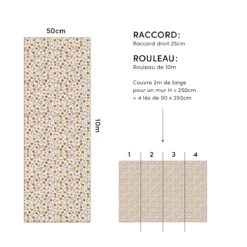 Papier Peint Enfant Motif Fleurs Sur Tige CAPUCINE -Lilipinso Déco Soldes Boutique a606f909a26dbb6bea3fdefa72327b53