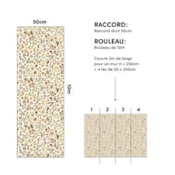 Papier Peint Enfant Motif Fleurs Vintage FELIDAE -Lilipinso Déco Soldes Boutique aa89591f109c4bf3d59f1f246b62abc1