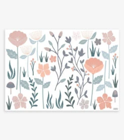 Planche De Stickers Plantes Et Fleurs Lilipinso