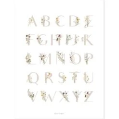 Affiche ABC Floral (30 X 40 Cm)