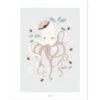 Affiche Pieuvre Lady Octopus (30 X 40 Cm)