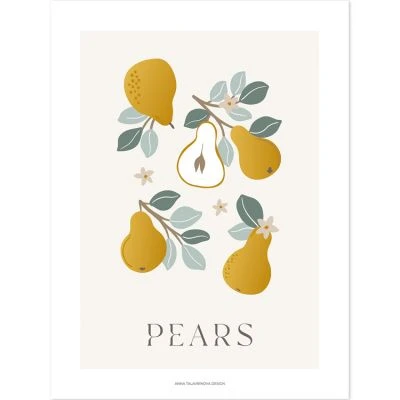 Affiche Poires Pears (30 X 40 Cm) 1 Affiche Poires Pears (30 X 40 Cm)