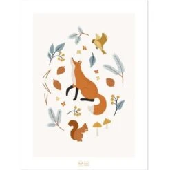 Affiche Renard Fox Of The Woods (30 X 40 Cm)