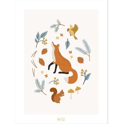 Affiche Renard Fox Of The Woods (30 X 40 Cm) 1 Affiche Renard Fox Of The Woods (30 X 40 Cm)