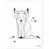 Affiche Renard Origami Play By Claudia Soria (30 X 40 Cm)
