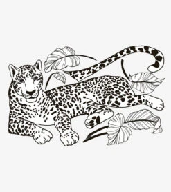 Stickers Black Majik Lilipinso -Lilipinso Déco Soldes Boutique black majik grand sticker leopard allonge
