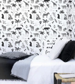 Papier Peint Black Majik Lilipinso (50cm X 10m) 11 Papier Peint Black Majik Lilipinso (50cm X 10m) -Lilipinso Déco Soldes Boutique black majik papier peint enfant motif animaux de la savane 1