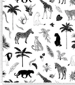 Papier Peint Black Majik Lilipinso (50cm X 10m) 14 Papier Peint Black Majik Lilipinso (50cm X 10m) -Lilipinso Déco Soldes Boutique black majik papier peint enfant motif animaux de la savane 5