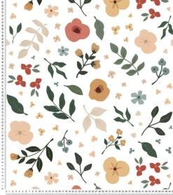 Papier Peint Décor Lush Flowers Lilipinso (200 X 248 Cm) -Lilipinso Déco Soldes Boutique bloem papier peint enfant motif fleurs et feuilles 4