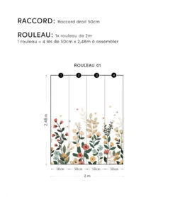 Papier Peint Décor Lush Flowers Lilipinso (200 X 248 Cm) -Lilipinso Déco Soldes Boutique bloem papier peint panoramique fleurs du printemps 6 1