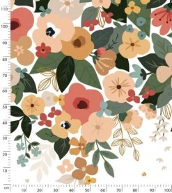 Papier Peint Décor Lush Flowers Lilipinso (200 X 248 Cm) -Lilipinso Déco Soldes Boutique bloem papier peint panoramique grandes fleurs 2