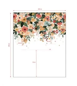 Papier Peint Décor Lush Flowers Lilipinso (200 X 248 Cm) -Lilipinso Déco Soldes Boutique bloem papier peint panoramique grandes fleurs 4 1