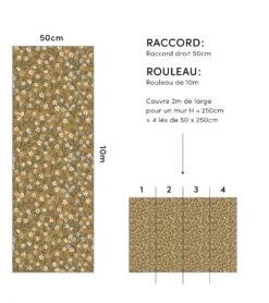 Papier Peint Braylynn Motif Fleurs Lilipinso (50cm X 10m) -Lilipinso Déco Soldes Boutique braylynn papier peint enfant motif fleurs 7