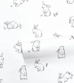 Papier Peint Bunny Lilipinso (50cm X 10m) -Lilipinso Déco Soldes Boutique bunny papier peint enfant motif petits lapins 1