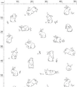 Papier Peint Bunny Lilipinso (50cm X 10m) -Lilipinso Déco Soldes Boutique bunny papier peint enfant motif petits lapins 4