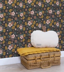 Papier Peint Capucine Motif Bouquet Lilipinso (50cm X 10m)