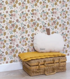 Papier Peint Capucine Motif Bouquet Lilipinso (50cm X 10m) -Lilipinso Déco Soldes Boutique capucine papier peint enfant motif bouquet 4