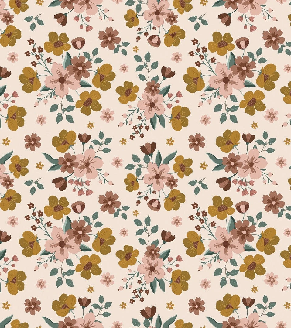 Papier Peint Capucine Motif Bouquet Lilipinso (50cm X 10m) 3 Papier Peint Capucine Motif Bouquet Lilipinso (50cm X 10m) – Image 3