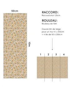 Papier Peint Capucine Lilipinso (50cm X 10m) 10 Papier Peint Capucine Lilipinso (50cm X 10m) -Lilipinso Déco Soldes Boutique capucine papier peint enfant motif fleurs 2